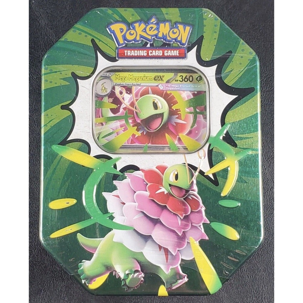 2026 Pokemon TCG Ascended Heroes Mega Meganium EX Factory Sealed Promo Tin Box!